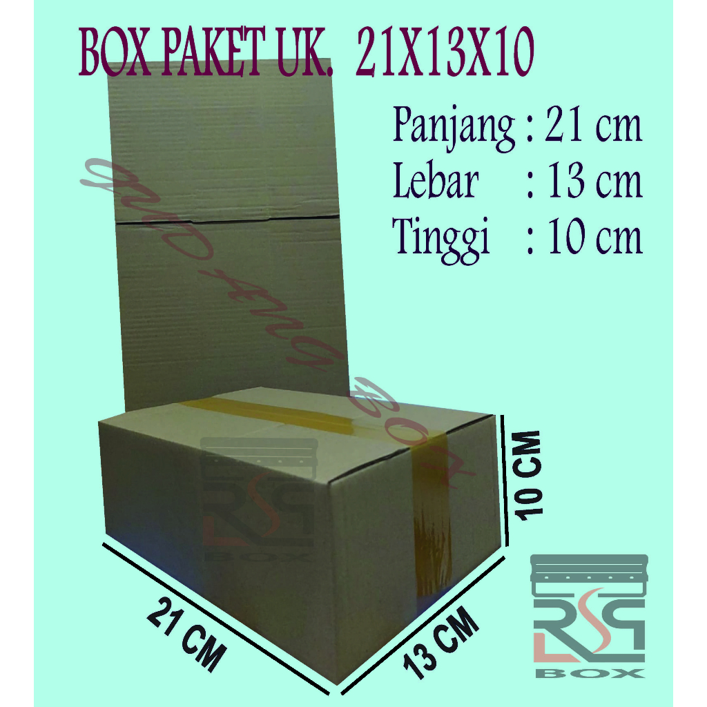 

Kardus packing uk. 21x13x10 box packaging online murah karton box