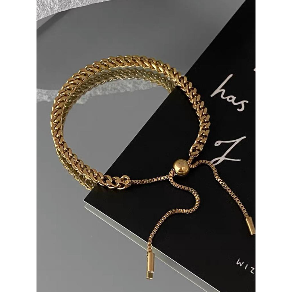 Gelang Serut Wanita Sisik Naga Premium Titanium