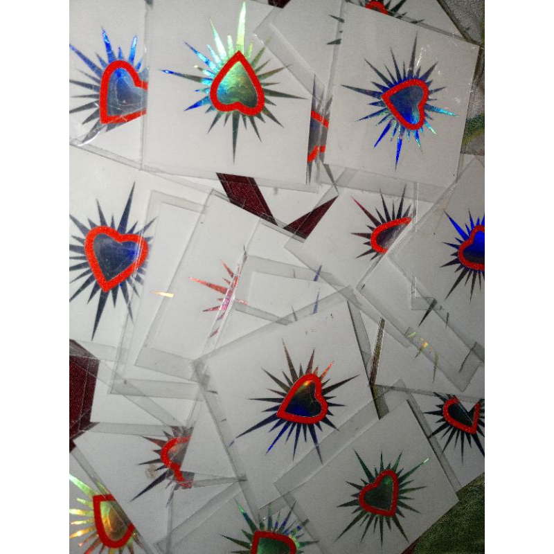 

Stiker psht hologram cutting 5cm × 5cm Asli