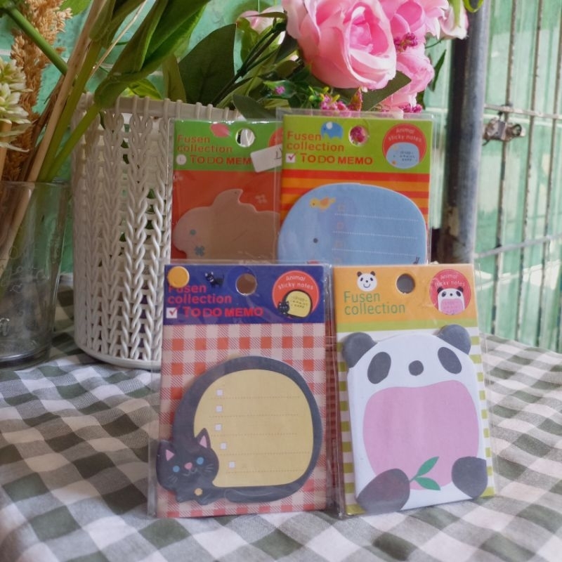 

Sticky note memopad karakter animal binatang hewan lucu