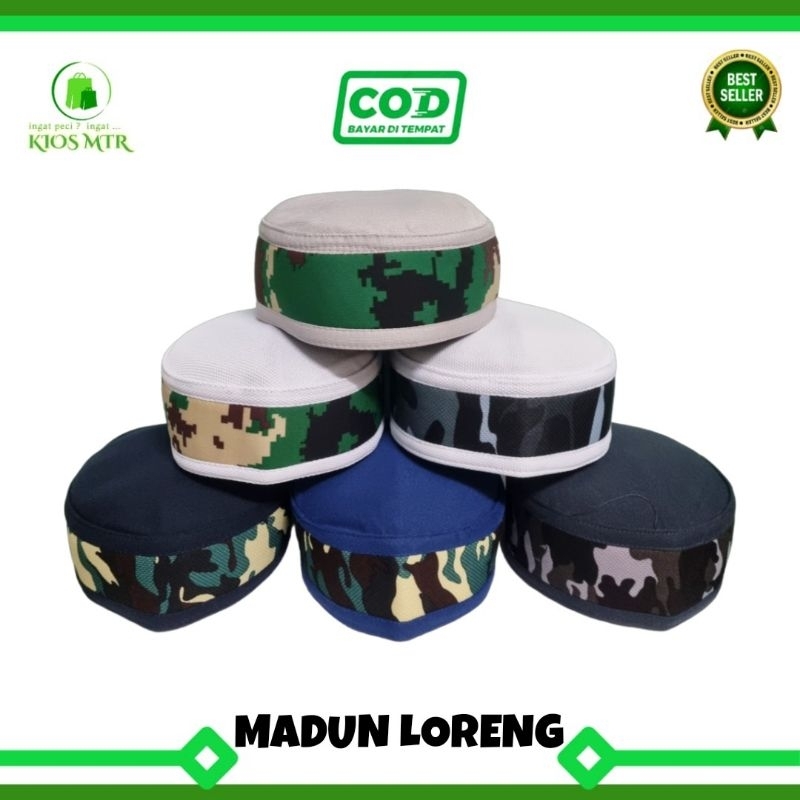 Peci Kopiah Haji TALIBAN MADUN LORENG Murah