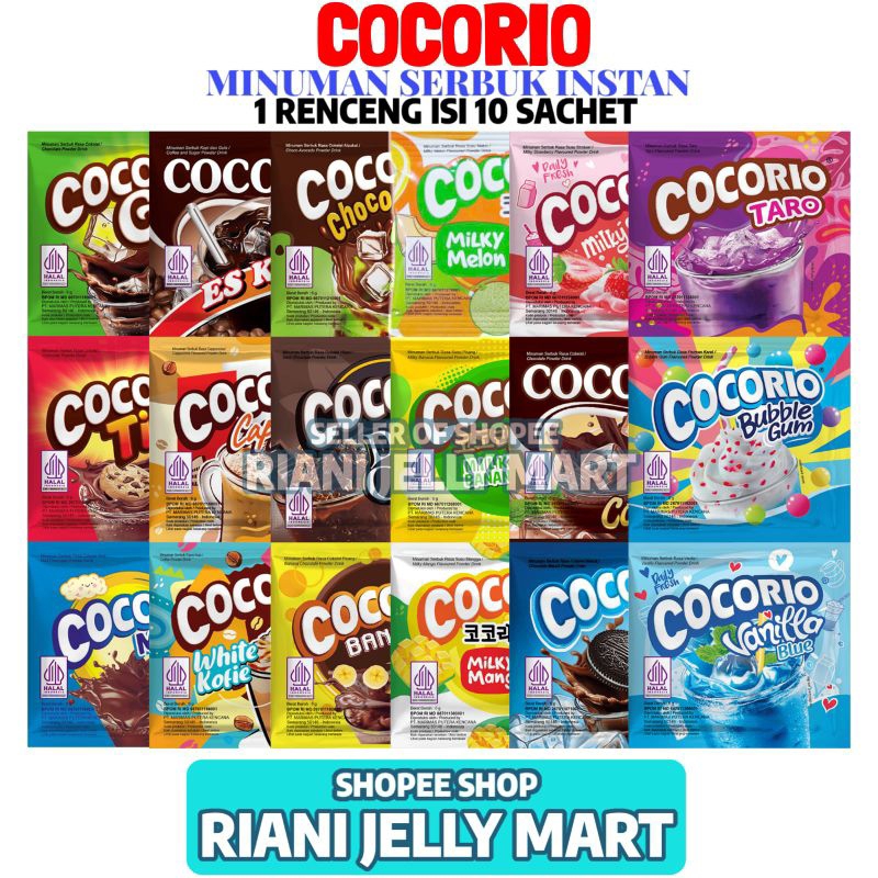 

Minuman Cocorio 1 Renceng Isi 10 Sachet