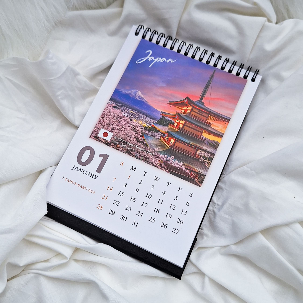

Kalender Meja Japan Vacation Aesthetic 2024 2025 Premium Quality Spiral