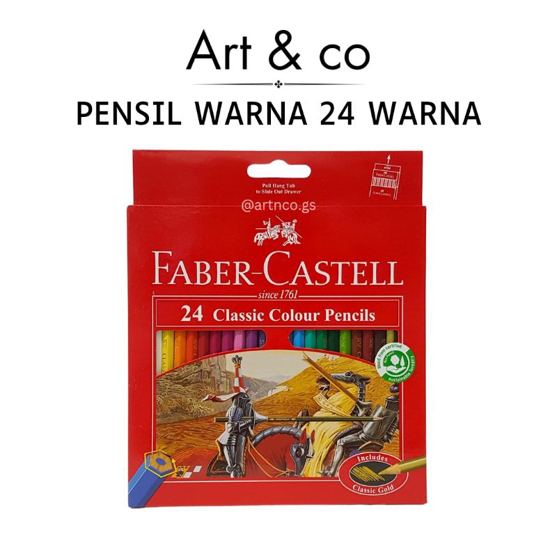 

Pensil Warna Faber Castell Classic 24 Warna