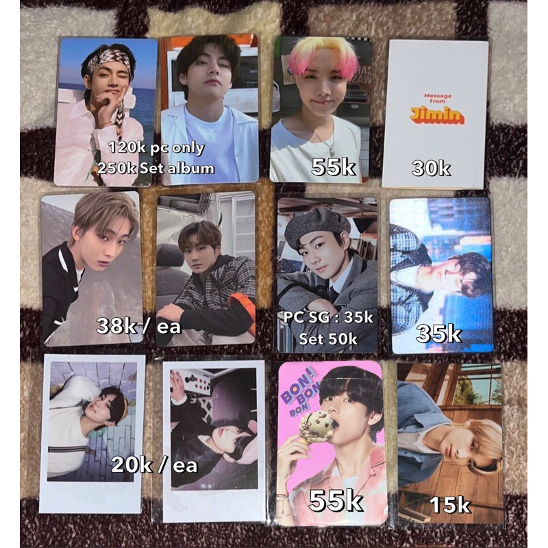 -STOP COLLECT-   WTS AAB BTS TAEHYUNG JIMIN JHOPE JUNGKOOK butter ENHYPEN SUNOO JUNGWOON JAY jumatan