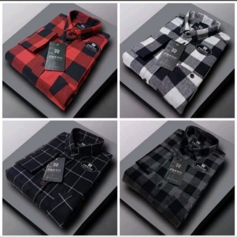 Kemeja Flanel Garis Kotak-kotak Hurley