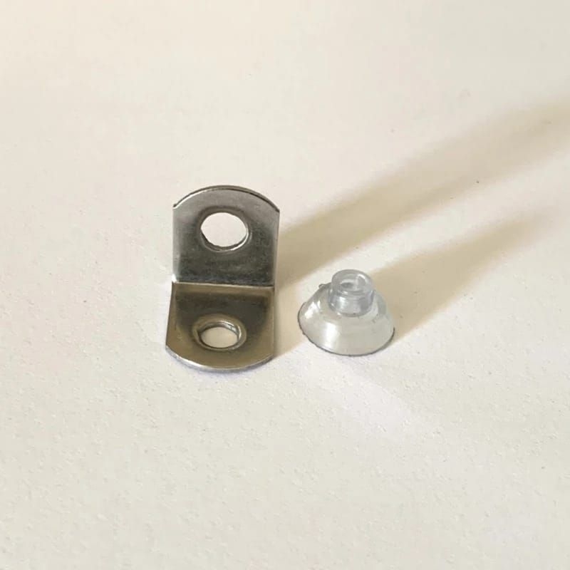 Ambalan Cop Kaca Sekrup AKP 15 Ambalan Siku L | Tatakan Kaca L | Ambalan kaca Plat  L HUBEN