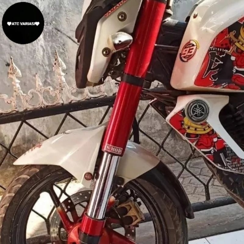 Cover shock/cover pelindung shock motor depan Yamaha Byson karbu fi