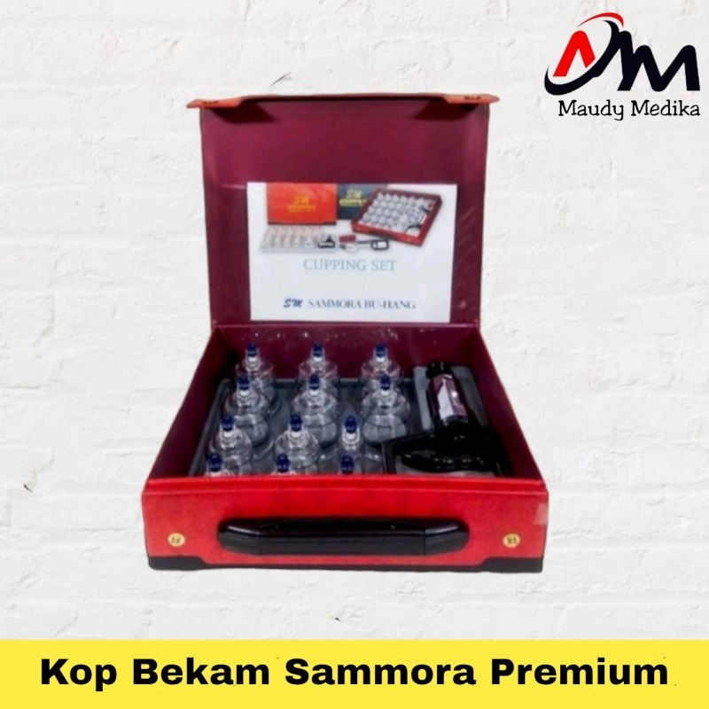 Alat Bekam Sammora Merah  Kop Bekam Samora