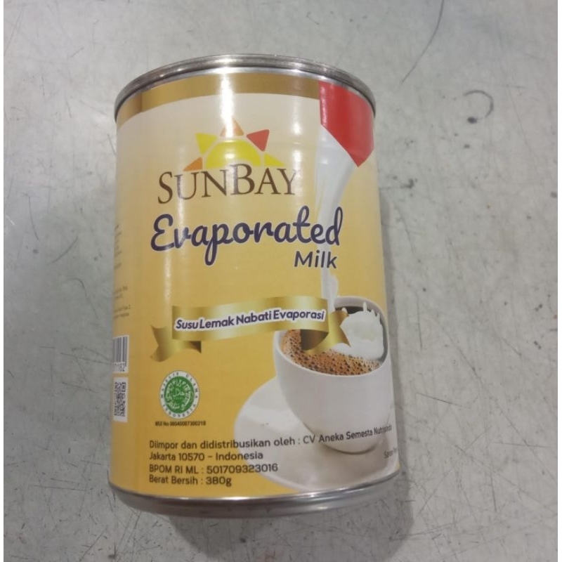 

Susu Lemak Nabati Evaporasi / Evaporated Milk Sunbay 380gram