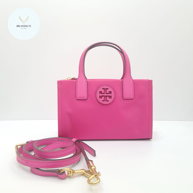 TORY BURCH TB ELLA NYLON MINI TOTE Mini tote bright pink