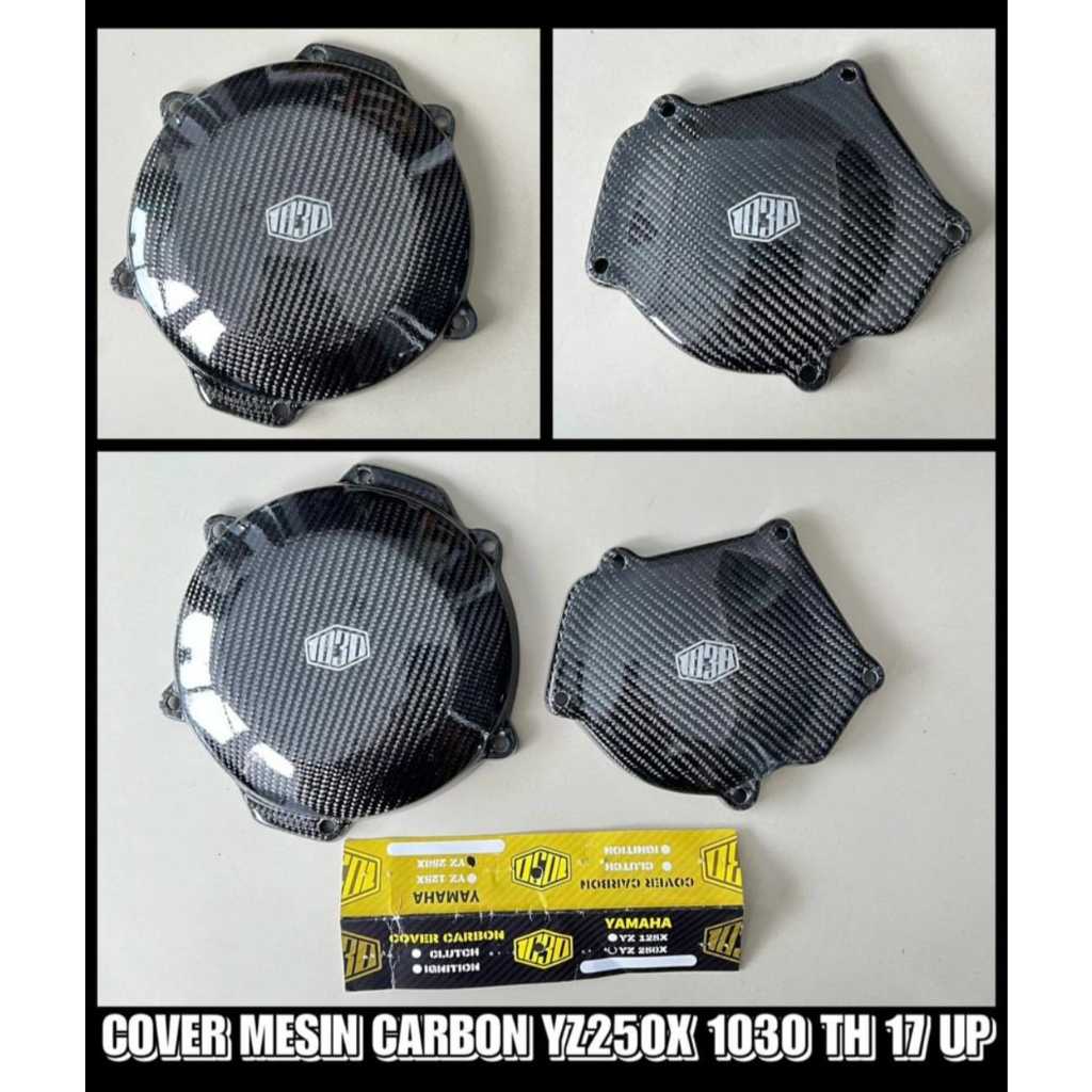 Cover Mesin Carbon YZ250X Merk 1030 TH 17 UP Cover Blok YZ250X