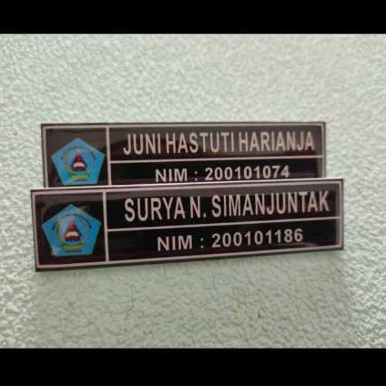 

Nametage /papan nama akrilik magnet