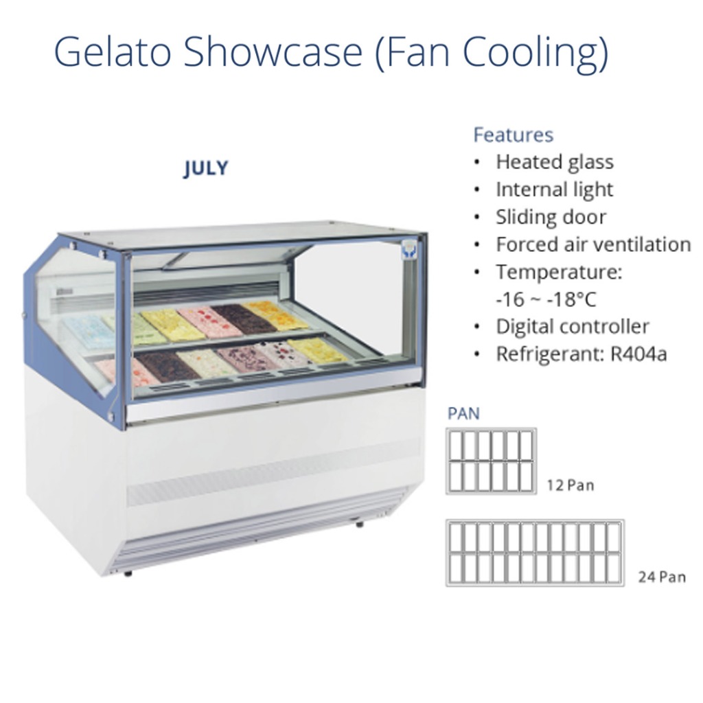 GEA JULY-12 GELATO SHOWCASE / TEMPAT MEMAJANG ES KRIM GELATO 'PAN'