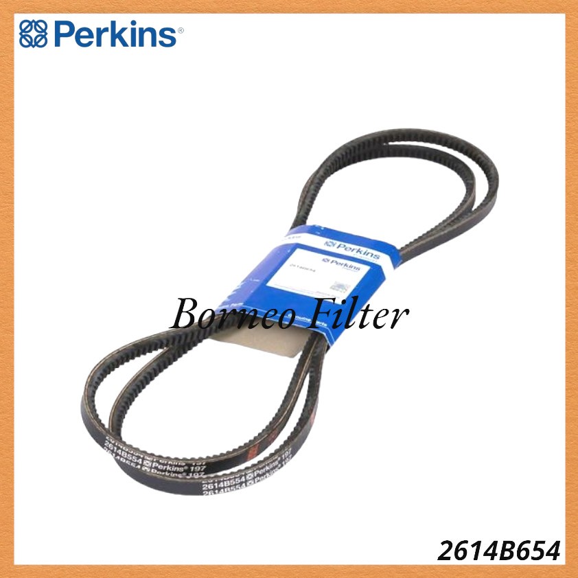 2614B654 Perkins Genuine V-Belt Belting 2 Pcs - V Belt 1 Set