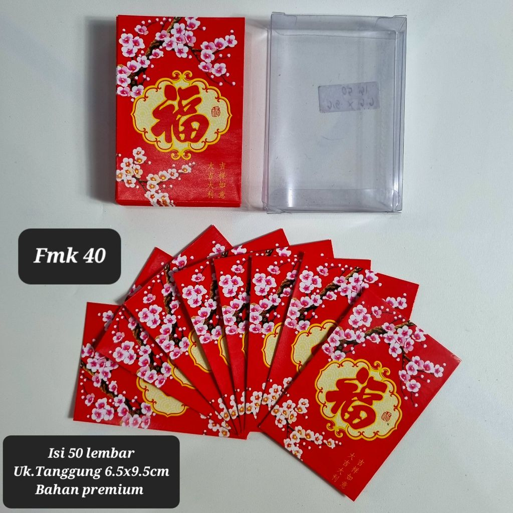 

ANGPAO IMLEK FUK FU ISI 50 LEMBAR FUNG PAU HONGBAO FUK KOTAK MIKA FUKMIKA UKURAN MEDIUM