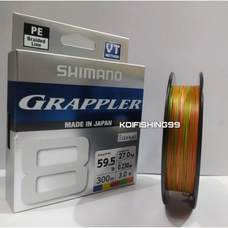 SENAR PE SHIMANO GRAPPLER PE 3.0 300M 59.5LB (ORIGINAL MADE IN JAPAN BEST SELLER)