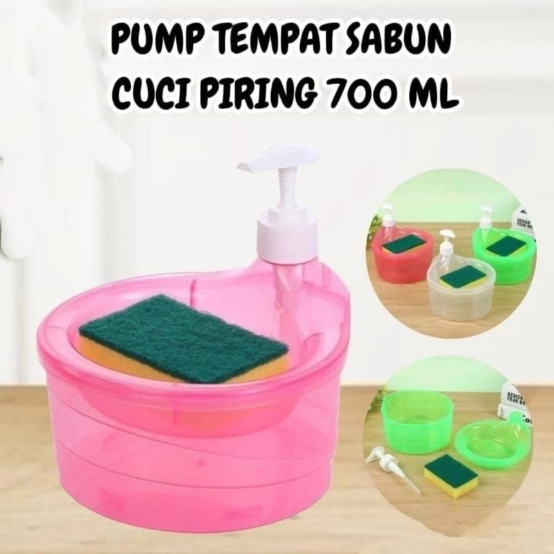 Tempat sabun cuci piring dispenser sabun cuci piring pencet