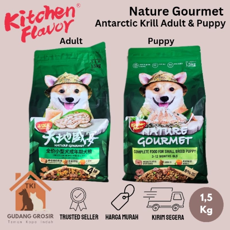 

23bagusmenshop - Nature Gourmet Antarctic Krill 1.5kg Makanan Anjing Dewasa & Puppy