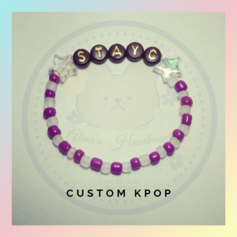 GELANG MANIK CUSTOM KPOP