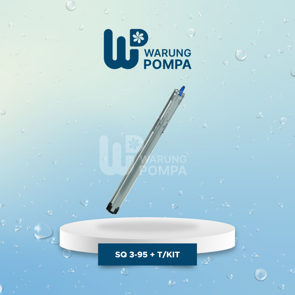 Pompa Air Grundfos SQ 3-95 + T/Kit Submersible 3 Inch