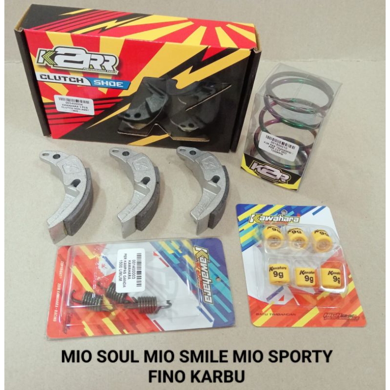 PAKETAN KIRIAN MATIC UPGRADE PERFORMA KAWAHARA KAMPAS GANDA KEVLAR/PER CVT RACING/ROLLER RACING/PER 