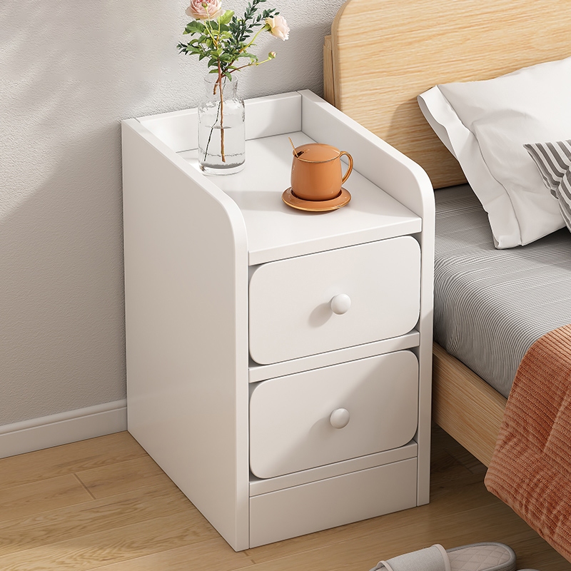 Meja Minimalis Sisi Ranjang Kabinet Kayu Aesthetic Lemari Penyimpanan Kecil CTG