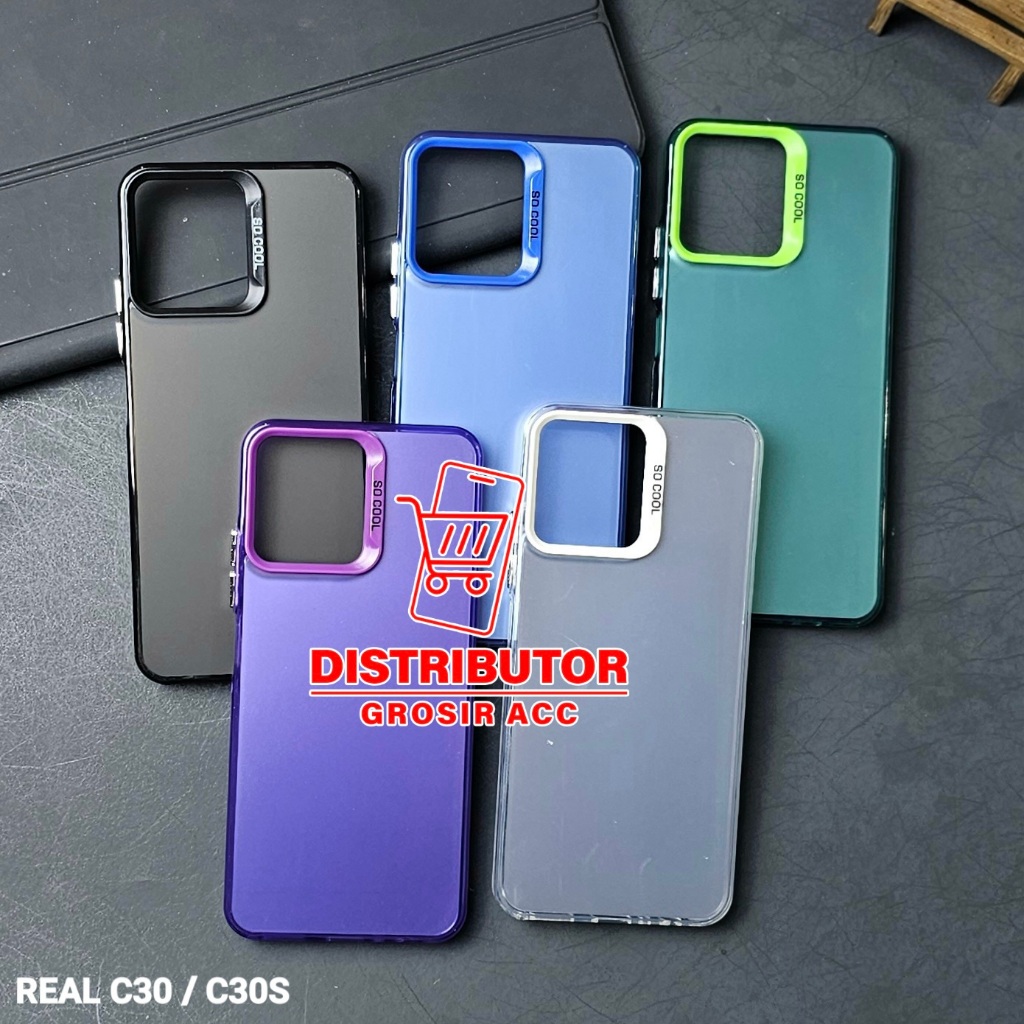 REALME C30S CASE IMD HYBRID PLATE HOLOGRAM CASE SOCOOL REALME C30S