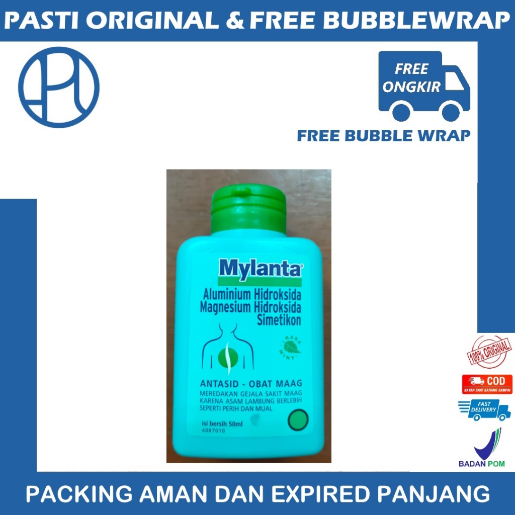 Mylanta CAIR 50ml OBAT MAAG KEMBUNG Aluminium hidroksida magnesium hidroksida simethicone