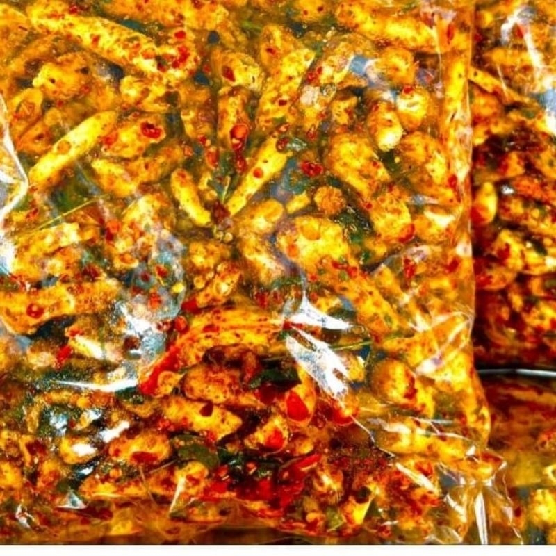 

basreng daun jeruk /1/2 kg //Basreng pedas jeletot viral daun jeruk