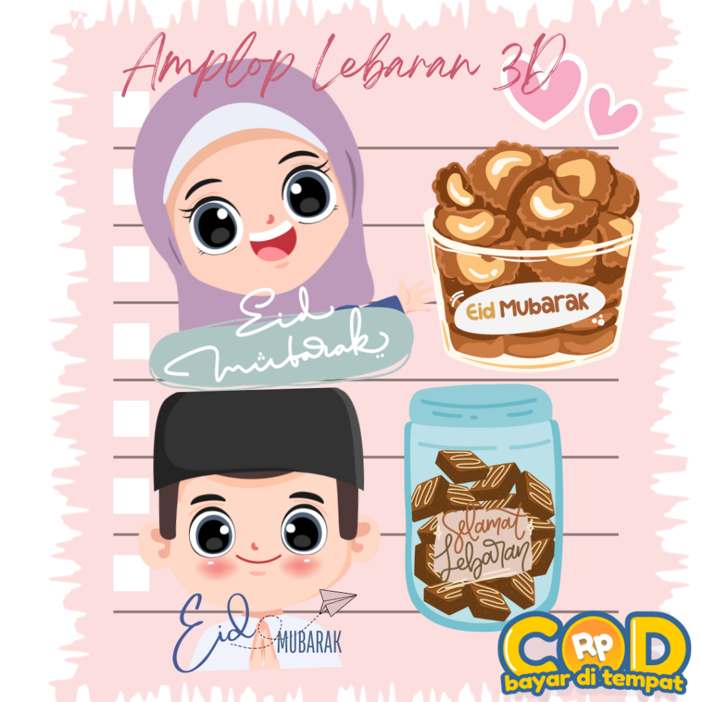 

Amplop Lebaran Karakter Lucu Amplop Lebaran 3D Amplop THR kekinian (isi 10 pcs)