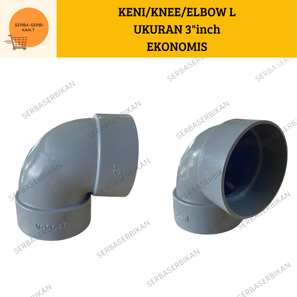 KENI 3" inch KNEE AIR PVC ELBOW L
