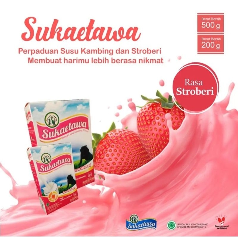 

Susu Kambing Etawa Asli Suka Etawa Stroberi 500gr