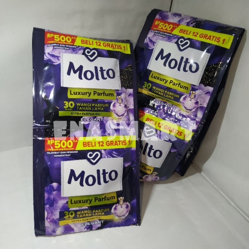 Molto cair sachet 9 ml isi 13 pcs/ Molto pewangi pakaian renceng