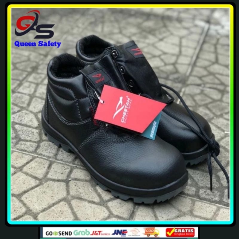 Sepatu Safety cheetah Rebound 7106H/Sepatu Safety/Sepatu Cheetah/Sepatu Kerja Proyek/Sepatu pendek T