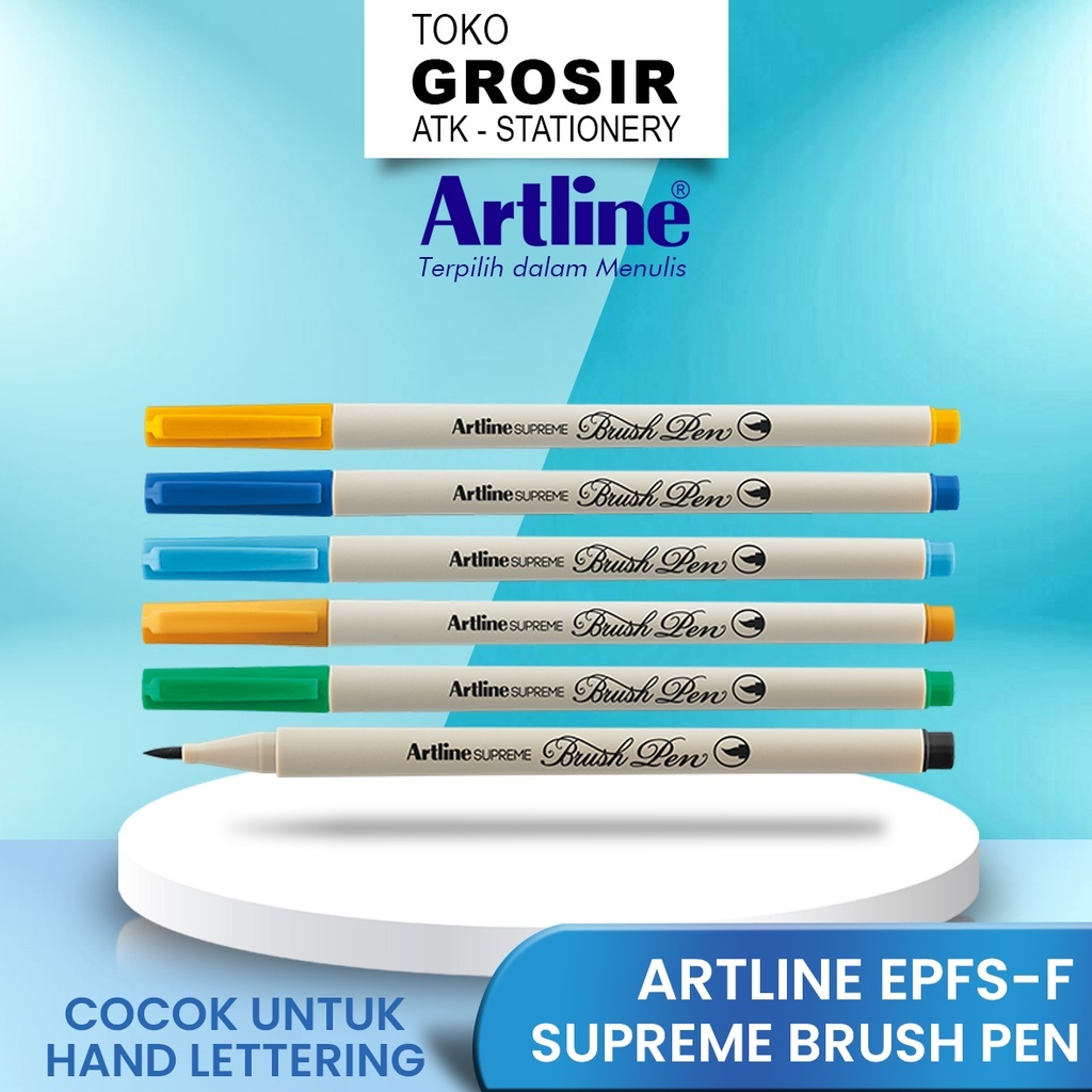 

EPFS-F A Brush Pen Pena Kuas Warna Spidol Kaligrafi Brushpen Marker Lettering Calligraphy Fine Tip