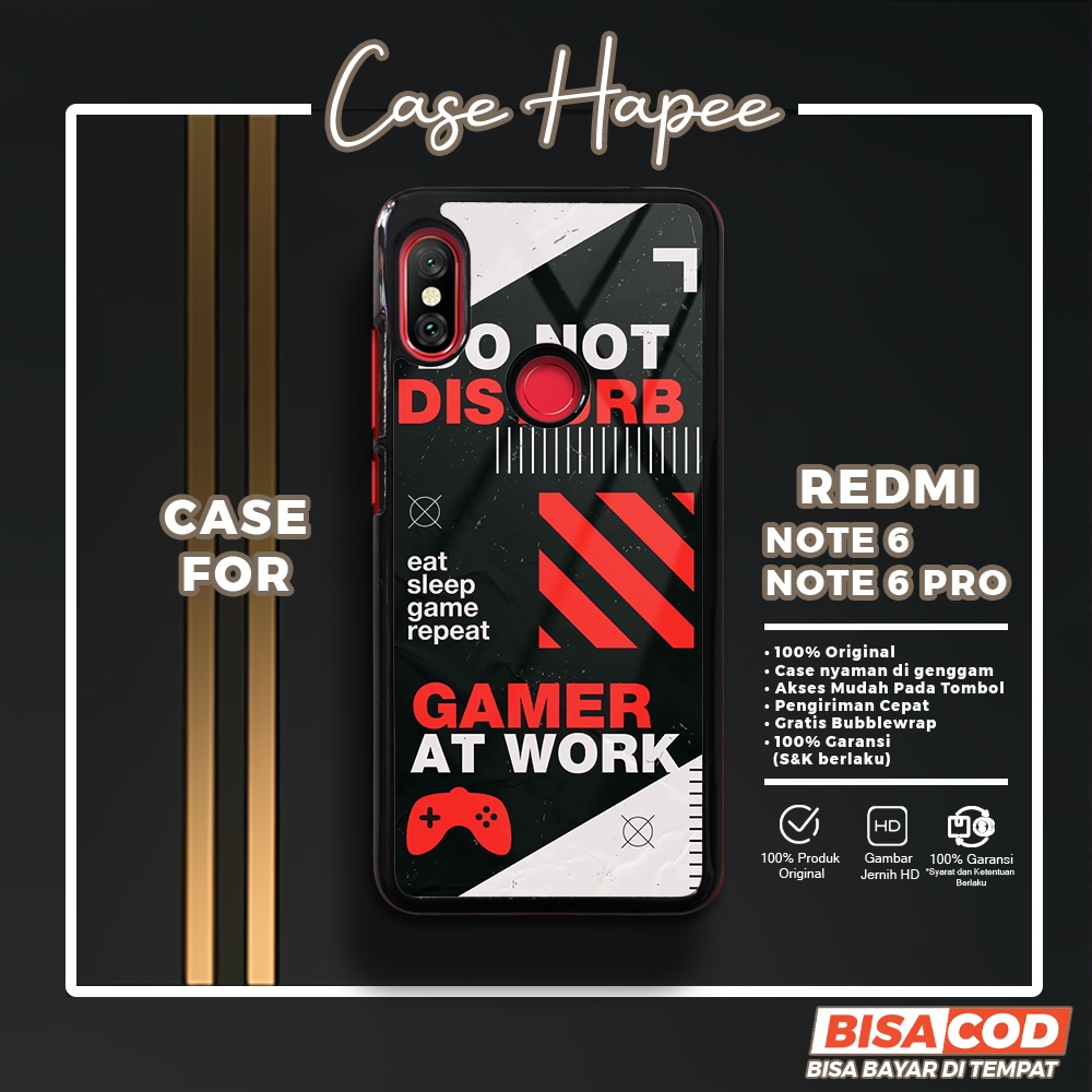 Case Redmi Note 6 Casing Redmi Note 6 Pro [GAME] Casehapee Case Glossy Case Aesthetic Custom Case Pr