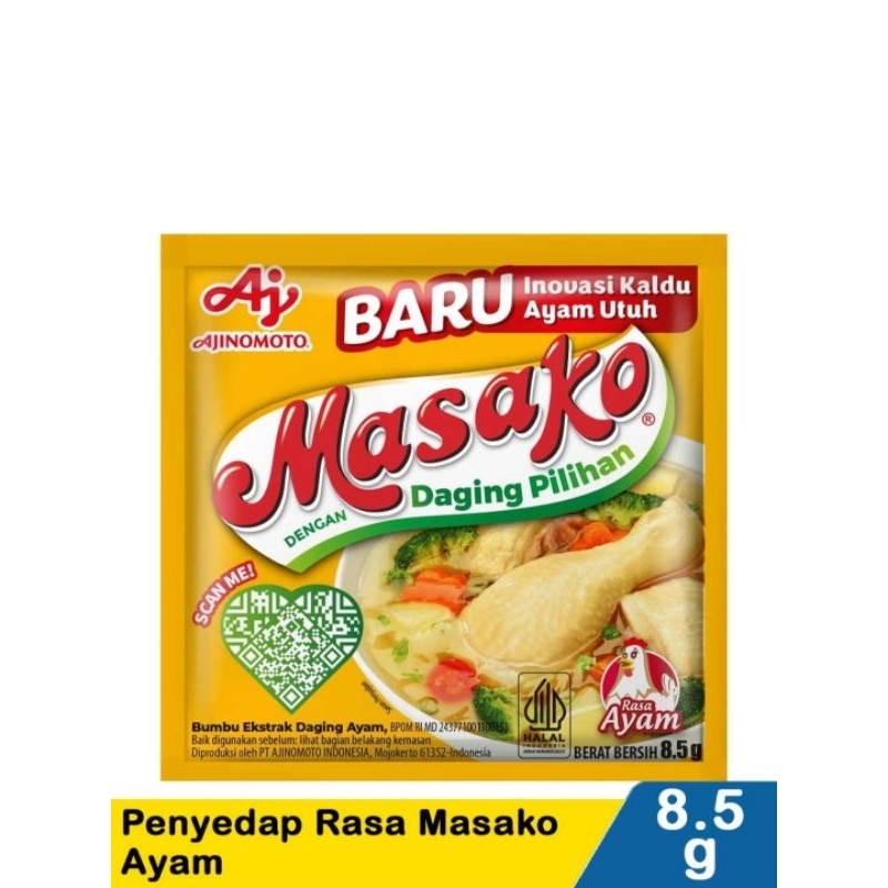 

Masako Ayam / Masako Sapi renceng 12 sachet