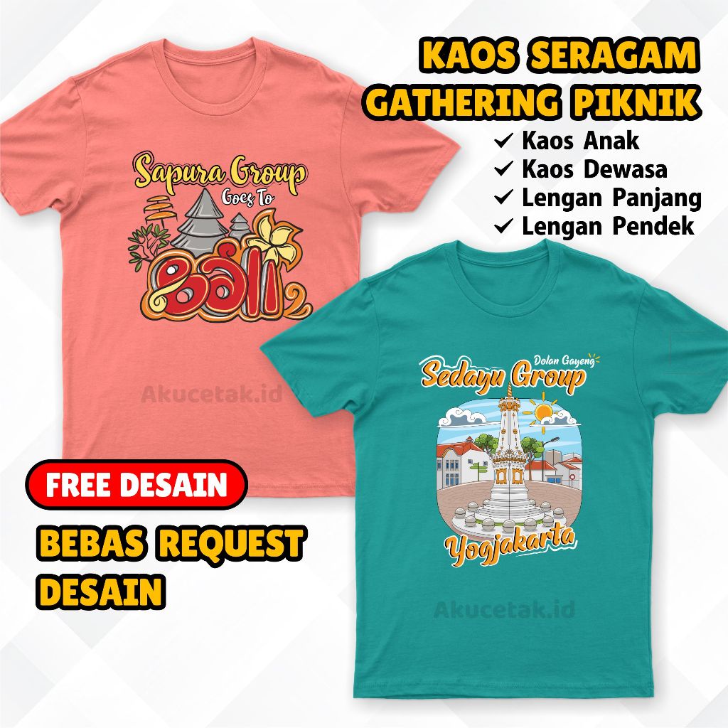 Kaos Seragam Keluarga Family Gathering Custom