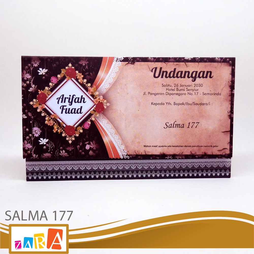 Stop Produksi Blangko Undangan Salma 177 Harga Hemat Berkualitas