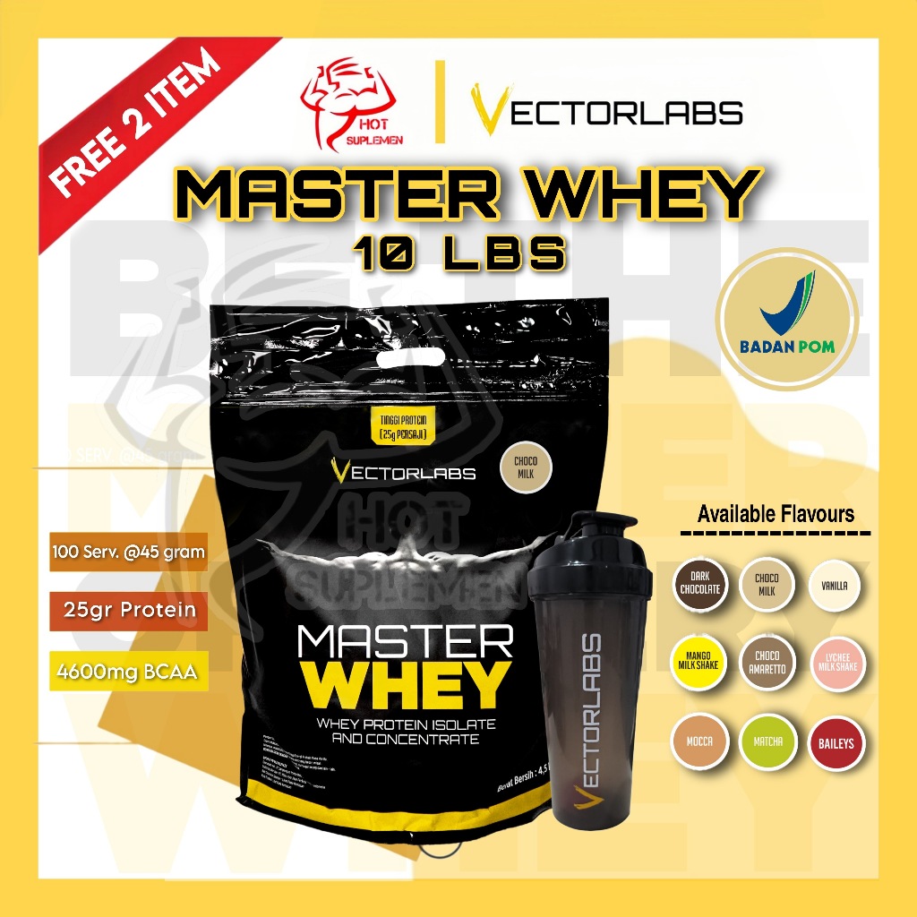 Vectorlabs Master Whey 10 Lbs 10Lbs  Whey Protein Isolate Blend