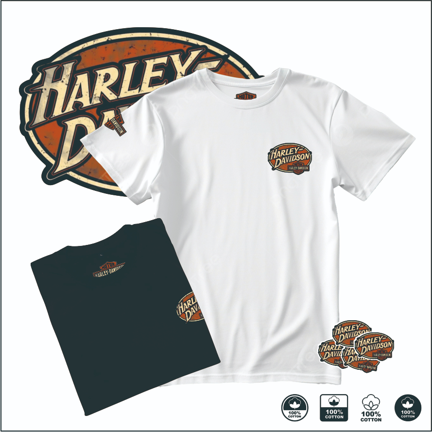 Kaos harley davidson classic/Kaos Harley Garage/Kaos casual harley davidson
