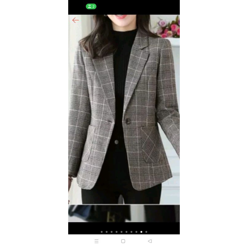 Jas blezer wanita style jas kotak
