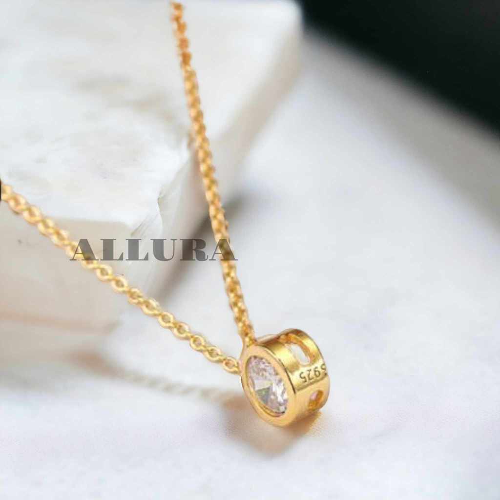 KALUNG KOREA 1-10 BULAT GOLD KALUNG SIMPLE KASUAL ELEGAN