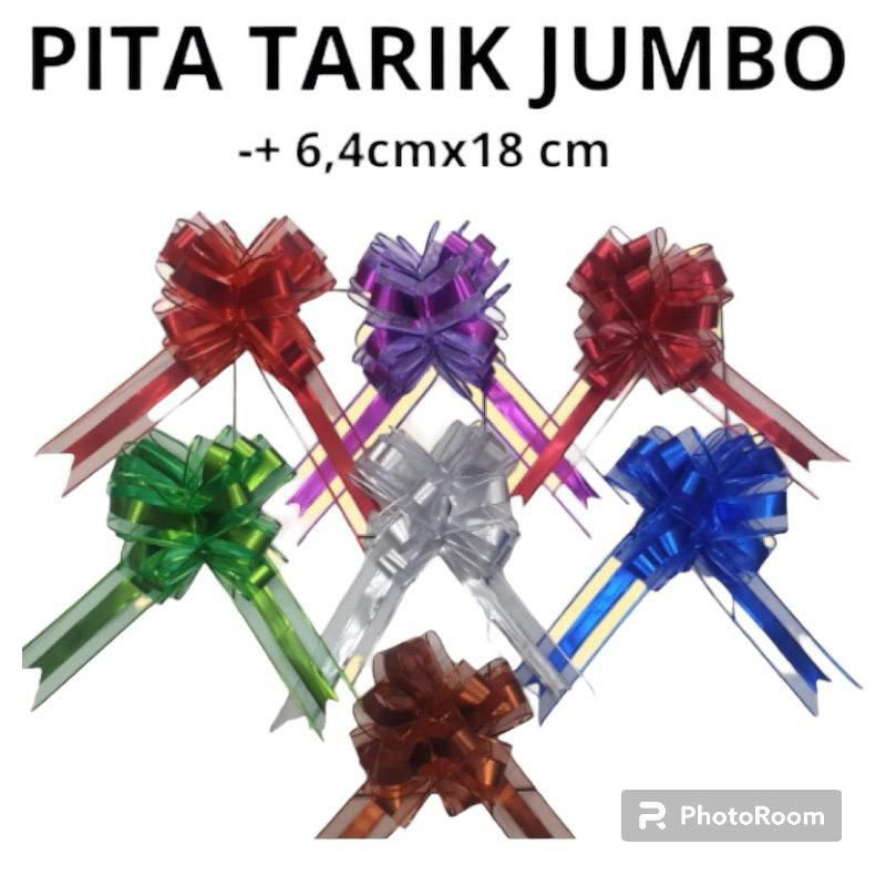 

PITA TARIK PITA SERUT SATEN LUX JUMBO 64 mm x 180 mm PITA TARIK SATIN JUMBO