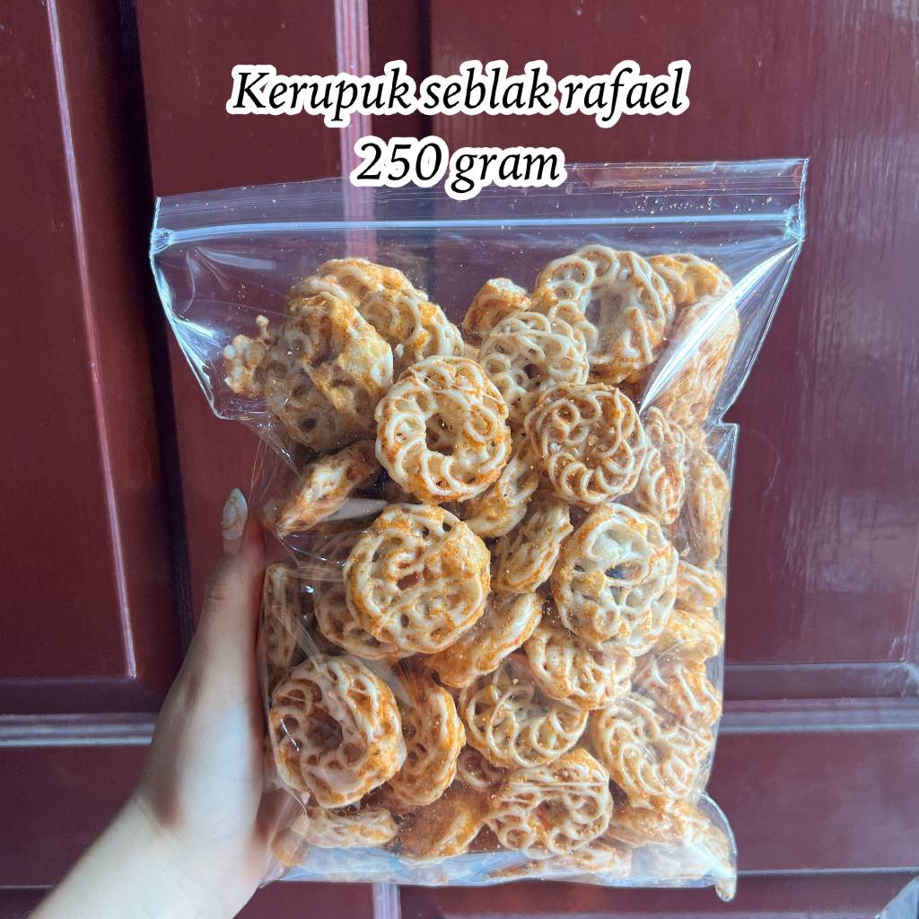 

KERUPUK SEBLAK RAFAEL 250 GRAM KERUPUK SEBLAK BUNGA SEBLAK AA RAFAEL VIRAL TERMURAH