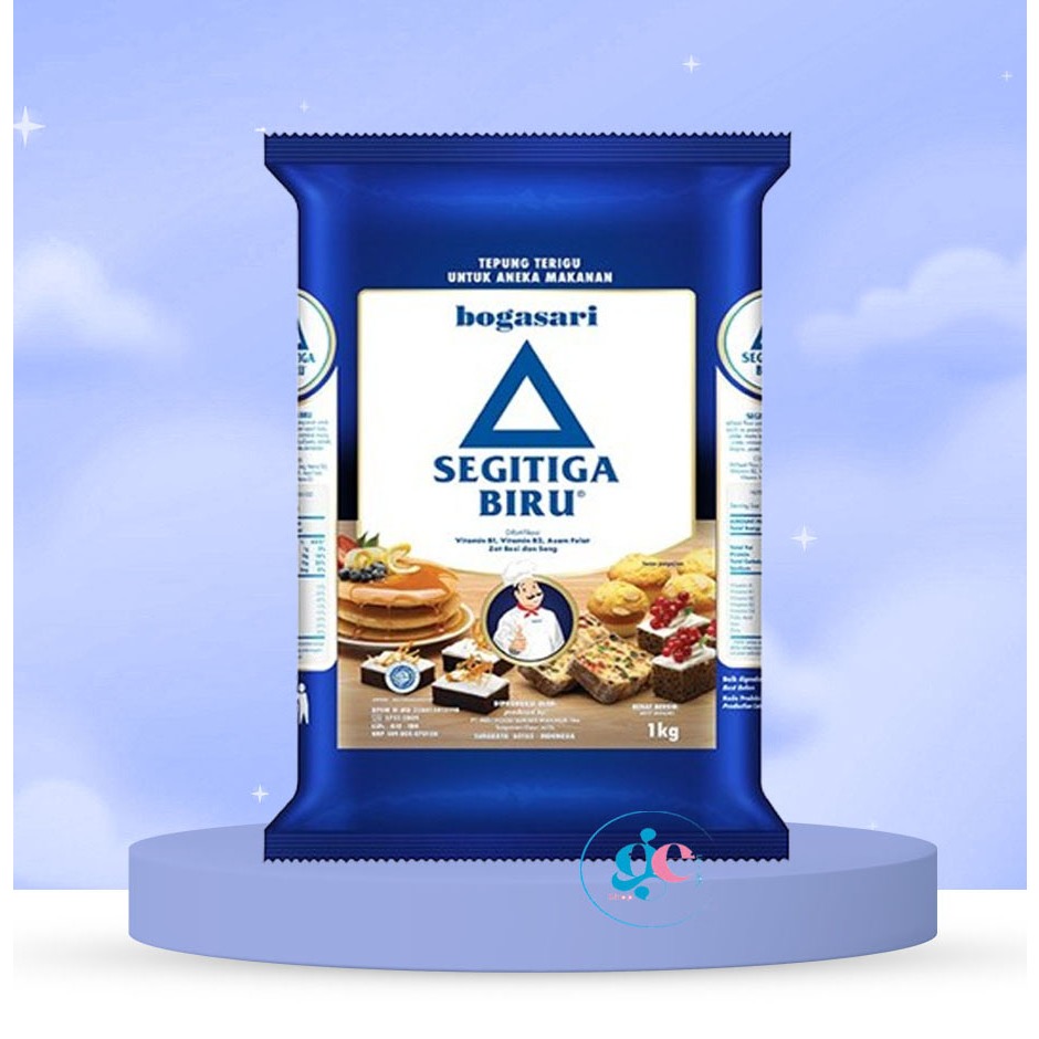 

Bogasari Kunci Biru - Segitiga Biru - Cakra Kembar Tepung Terigu 1 Kg