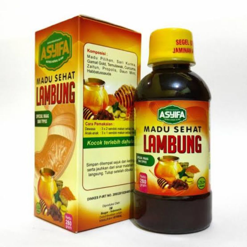 

Madu Sehat Lambung Magh dan Asam lambung kronis asyifa 280gr