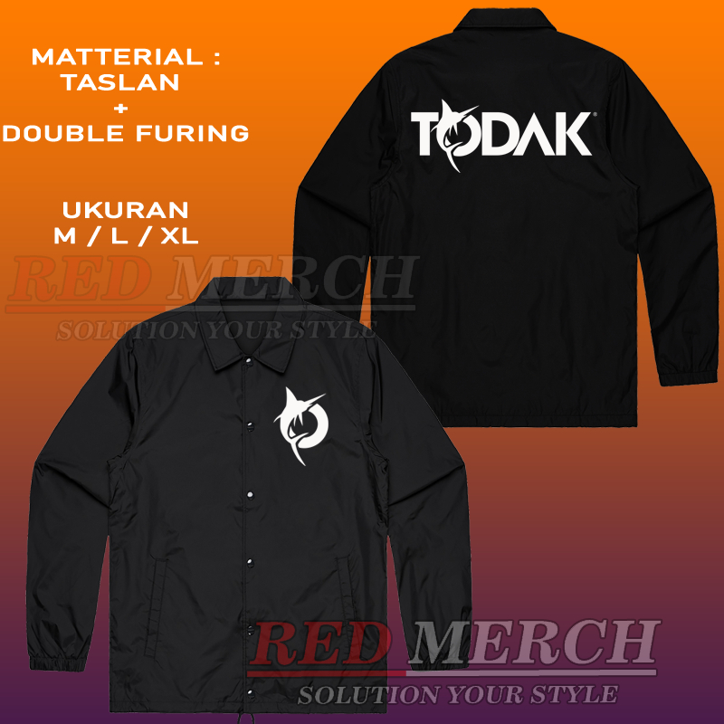 RedMerch// Jaket coach Logo todax mlbb my - jaket todax - Red Merch
