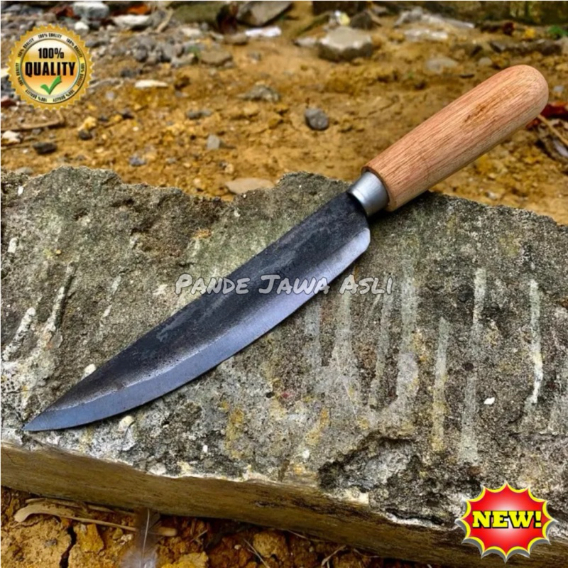 Pisau Daging Baja Potong Sayuran dan Daging Ayam - Pisau Dapur Terlaris Pisau Seset Kulit Daging Hew